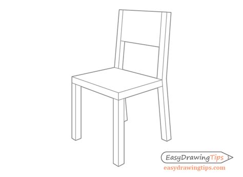 How To Draw A 3d Chair Step By Step At Drawing Tutorials