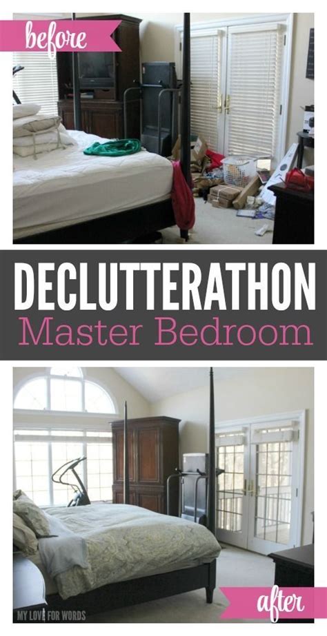 The longer we live in a house, the more things we seem to acquire. Declutterathon: Master Bedroom before & after | Bedroom ...