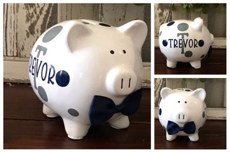 Large Personalized Piggy Bank Star Piggy Bank Banks For Etsy