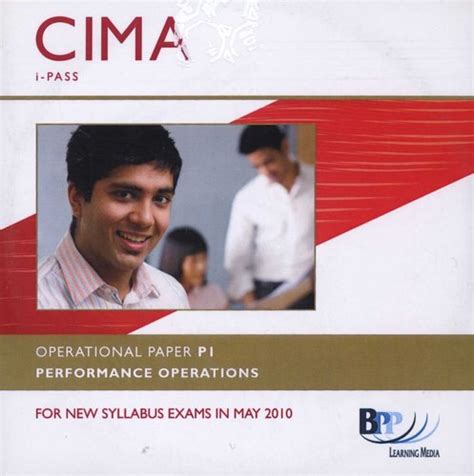 Cima P1 Performance Operations I Pass Cd Rom Bpp Learning Media
