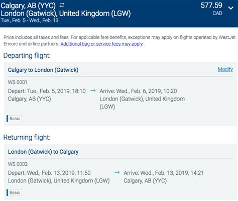 Calgary to London, UK | Non-stop flights w/ Westjet | Next Departure