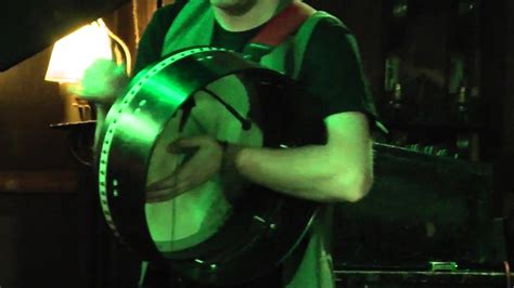 Man Playing Bodhrán Irish Drum Youtube