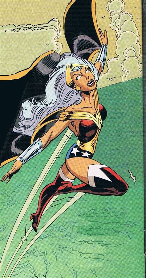 From Amalgam Comics Storm As Wonder Woman Called Amazon Superhero