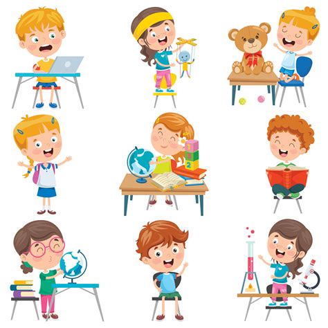 Classroom Activity Cartoon