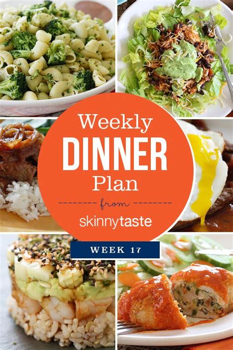 Skinnytaste Dinner Plan Week 17 Skinnytaste Bloglovin