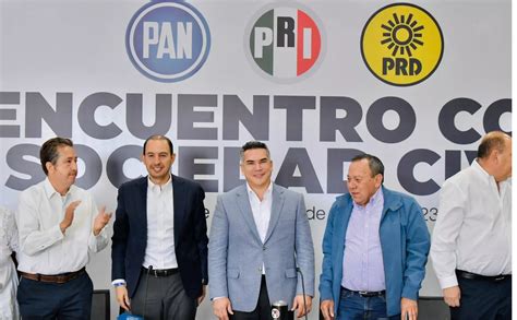 PAN PRI y PRD avalan método para candidato opositor