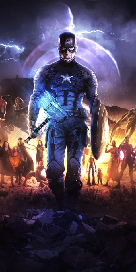 1080x2160 4k Captain America In Avengers Endgame One Plus 5thonor 7x