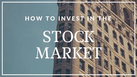 How To Invest In The Stock Market For Beginners Real Examples Youtube