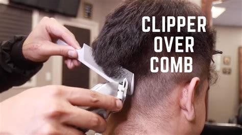 Clipper Over Comb Fade Haircut Tutorial Scissor On Top Youtube