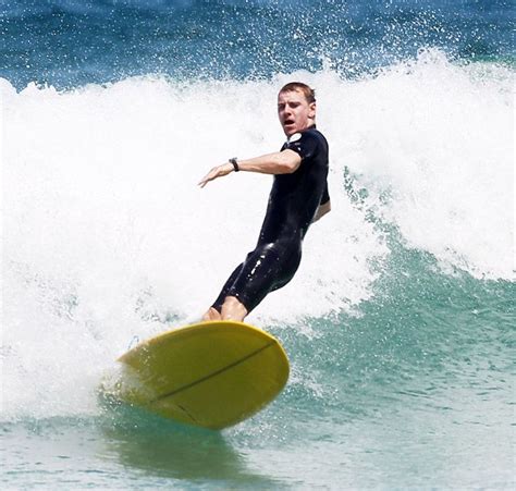 Shirtless Michael Fassbender Does Some Surfing At Bondi Beach With
