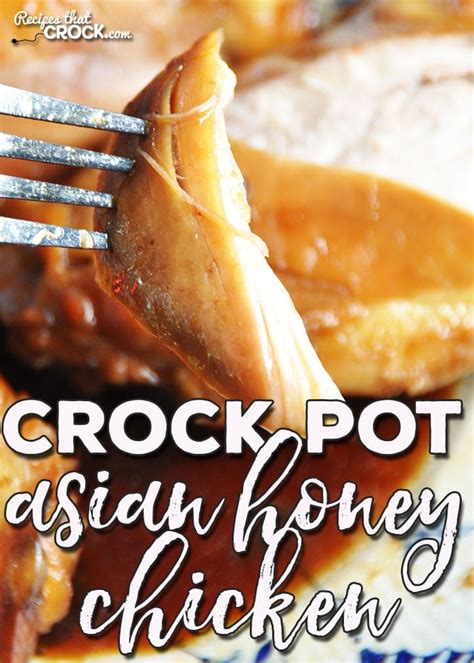 We have the best crock pot recipes. Crock Pot Asian Honey Chicken - Recipes That Crock!