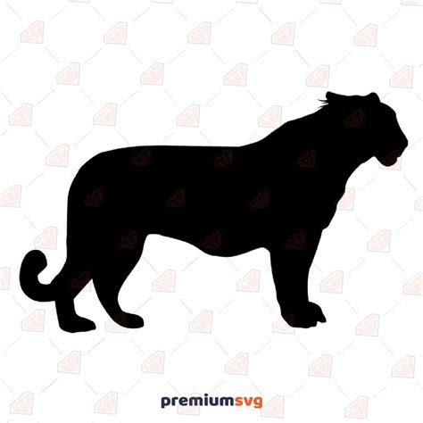 Tiger Svg Cut Files Tiger Clip Art Silhouette And Cricut Premiumsvg