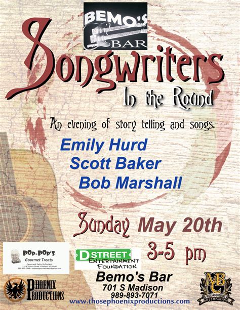 Songwriters In The Round May 20th Show
