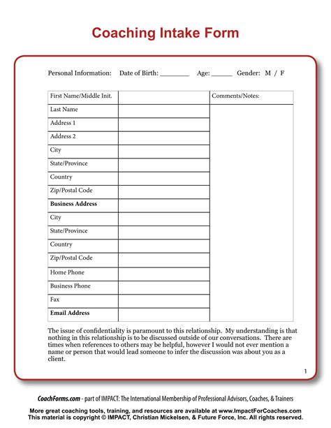 Design And Templates Fillable Pdf Career Coach New Client Intake Form