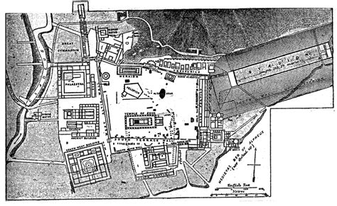 Ancient Olympic Stadium Map
