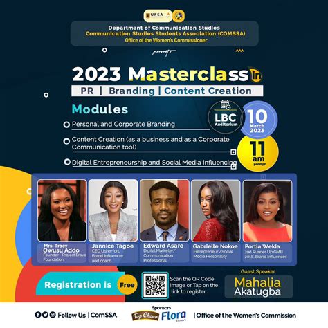 2023 Comssa Masterclass