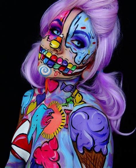 62 Scary Bodypaint Monsters By Artist Look Incredibly Creepy Pop Art