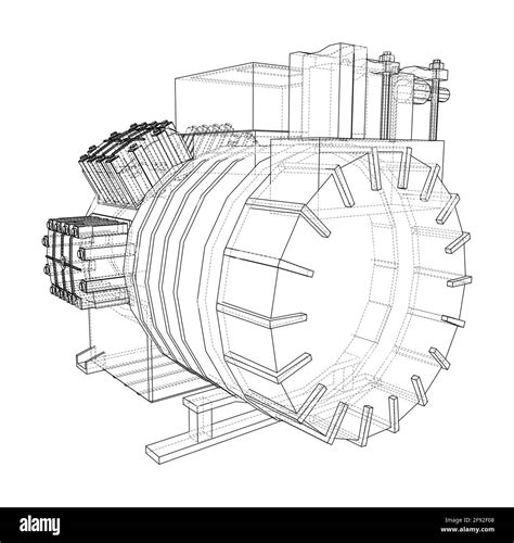 Air conditioning compressor. Vector Stock Vector Image & Art - Alamy