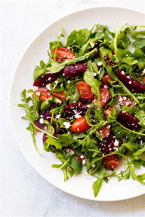 Pickled Beet Salad With Arugula And Tomatoes Girl Gone Gourmet