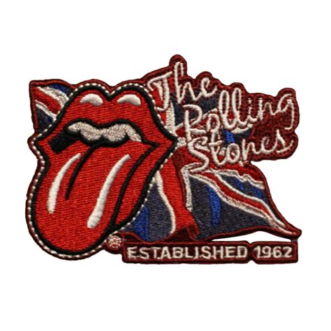 The Rolling Stones Established 1962 Tongue Red Embroidered Etsy