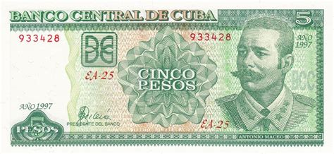 Banknote Index Cuba 5 Peso P116a