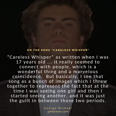 George Michael Careless Whisper Tekst - George Michael on Backstory of “Careless Whisper”