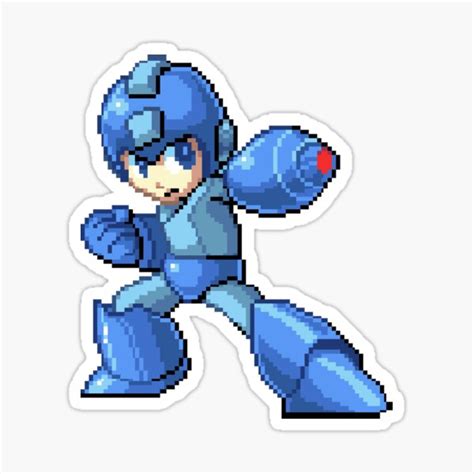 Megaman Sticker For Sale By Misterpixel Redbubble