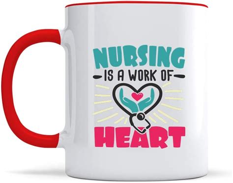 Nurse Ts 34 11 Oz Two Tone Red Funny Nurse Coffee Mug