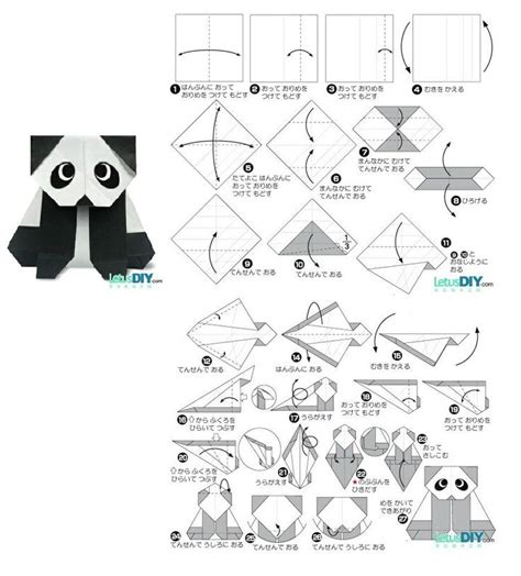 Origami Panda Instructions Easy