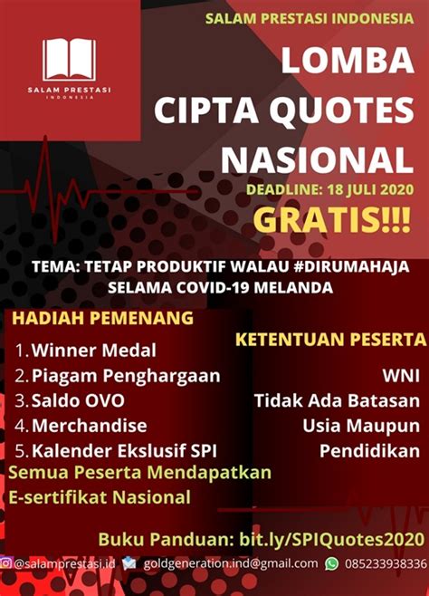 Lomba Quotes Nasional Gratisss - PORTAL KOMPETISI DAN BEASISWA