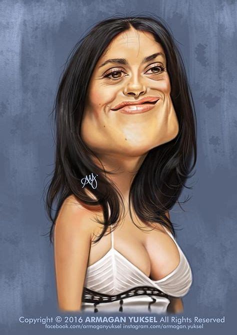 A Caricature Drawing Of A Woman Wearing A Bra And Smiling For The Camera