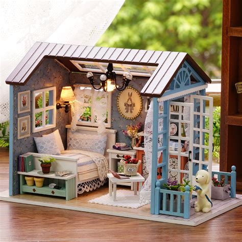 Doll House Diy Miniature Dollhouse Model Wooden Toy