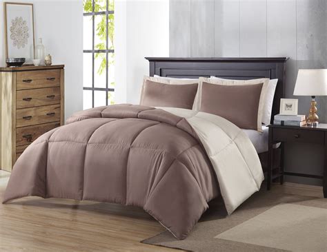 colormate reversible comforter set taupekhaki