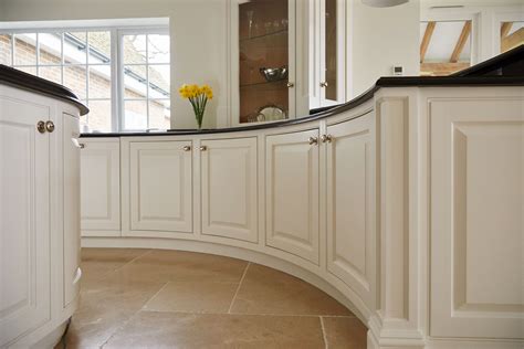 Beautiful Hand Painted Kitchen Curved Kitchen Curved Design Bespoke