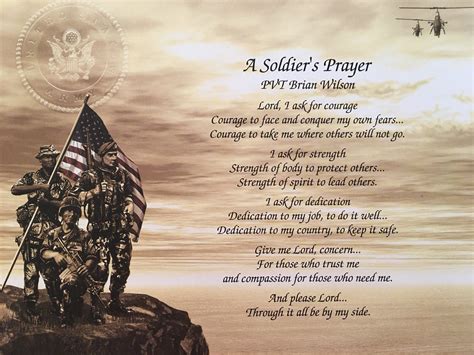 Army T Personalized Print A Soldiers Prayer
