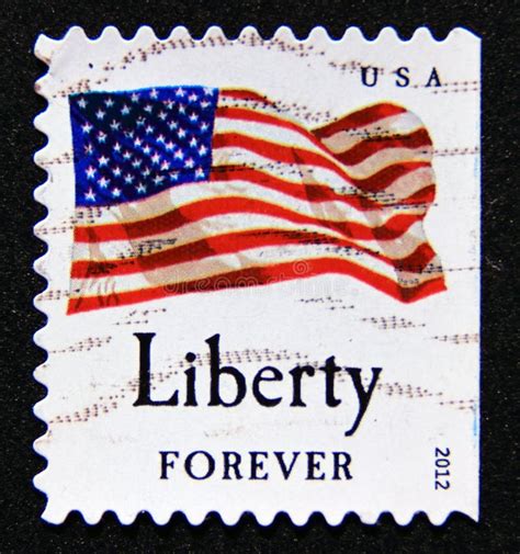 Postage Stamp United States Of America Usa 2012 Flag Stars And