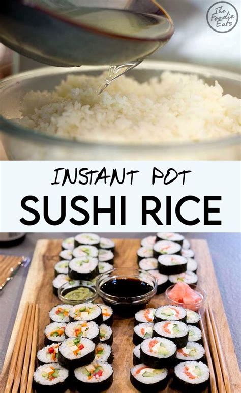 Perfect Instant Pot Sushi Rice Recipe Instant Pot Sushi Rice Sushi