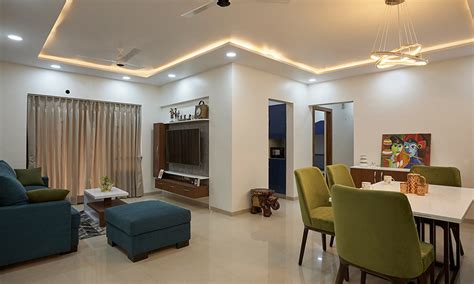 Rohan Jajus 3bhk Home Interior Design At Kalyan Mumbai Design Cafe