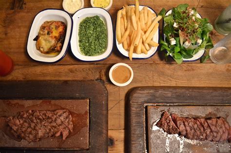 Rub the steaks with a little olive oil, then season liberally with kosher salt and ground black pepper. Flat Iron review - best value steak in London | CATCH52