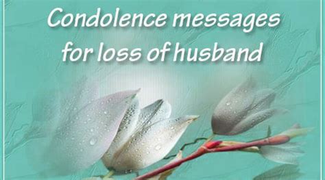 Sympathy Messages For Loss Of Husband