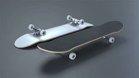 Skateboard High Quality Realistic Skateboard 3d Model Cgtrader