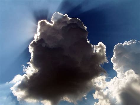 Hd Wallpaper Clouds Sun Rays Silver Lining Sky Cloud Sky