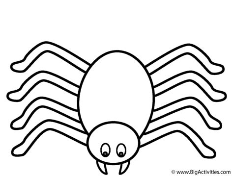 Printable Cute Spider Coloring Pages Bmp Bonkers