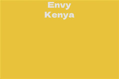 Envy Kenya Facts Bio Career Net Worth Aidwiki