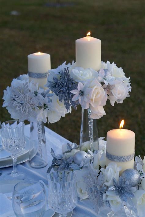 Elegant Dollar Tree Wedding Centerpiece Perfect For A Winter Wedding