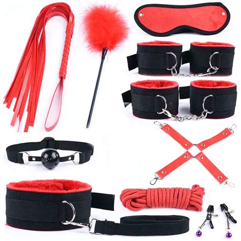 Bdsm Bondage Sex Kit For Women Leather Handcuffs