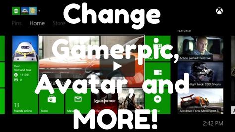 How To Change Your Xbox One Avatargamerpic And More Youtube