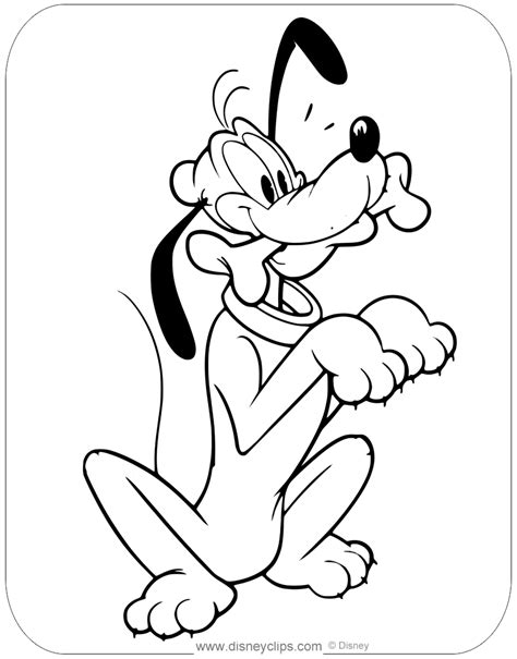 52 Printable Pluto Coloring Pages