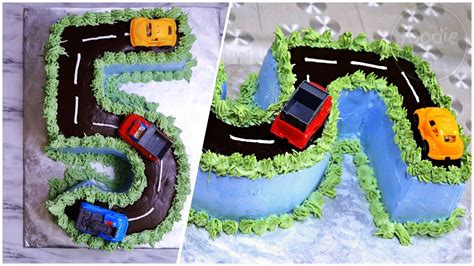 Number 5 Cake How To Make A Number 5 Road Cake For Birthday No