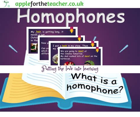 Homophones Powerpoint Presentation Apple For The Teacher Ltd